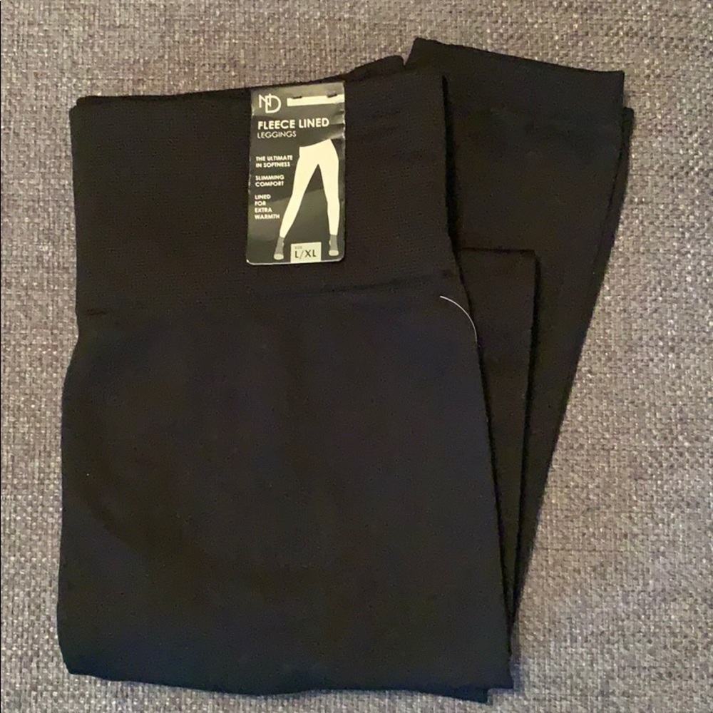 New Direction Fleece Lined Black Leggings